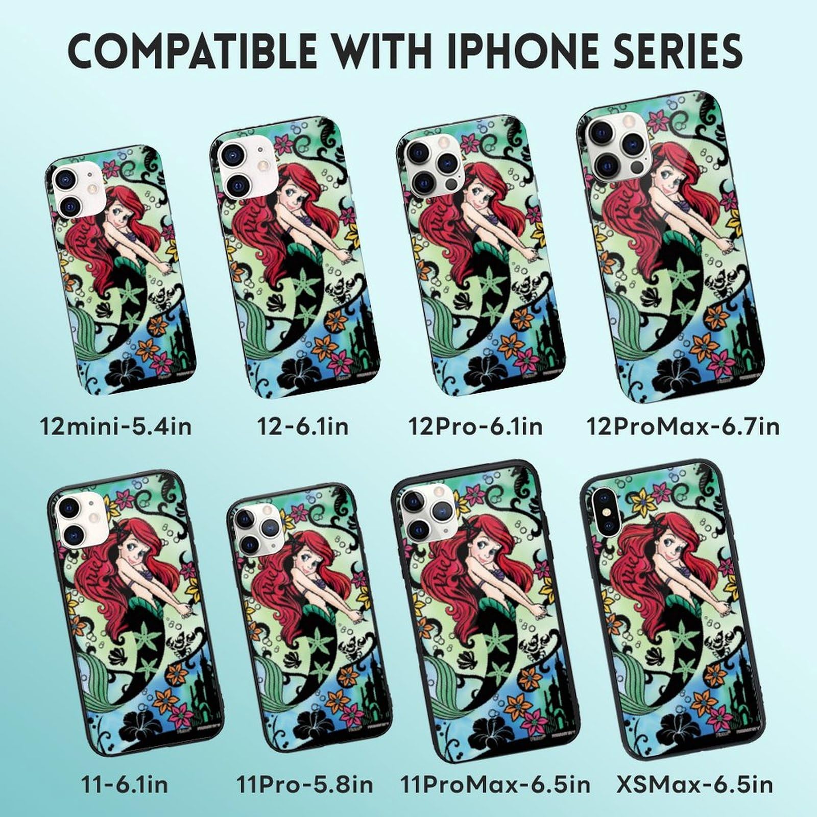 Amazon.co.jp: リトルマーメイド アリエル (5) スマホケース iPhone 16